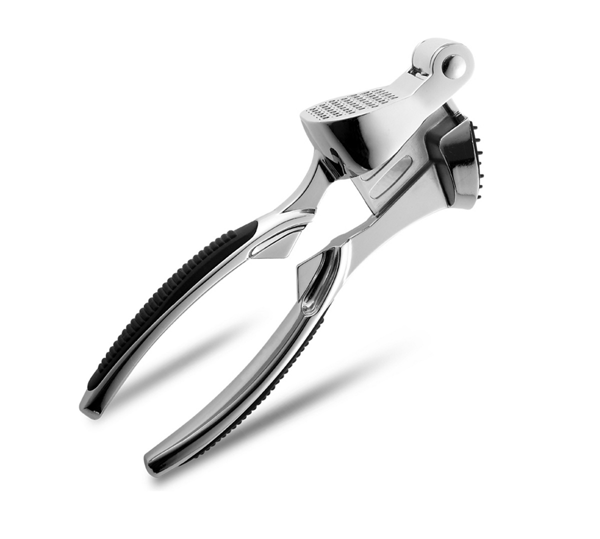 Пресс для чеснока 18 см. с выдавливателем, с прорезиненными ручками, хром. сталь MGsteel /1/ АКЦИЯ