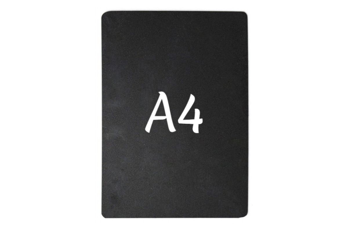 Ценник 297*210 мм. А4 меловой черный без подставки /1/20/