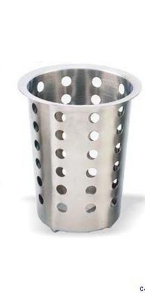 Подставка для столовых приборов (стакан) d= 95 мм. h=130 мм. перфор. нерж.MGsteel/1/6/48/