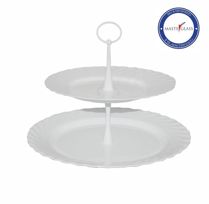 Этажерка 2-х ярусная d=24/31 см. h=24 см. Трианон /1/ АКЦИЯ