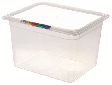 Гастроемкость 1/2 h=200 мм. 325*265 мм. 11,7 л. п/п прозрачная  /1/6/