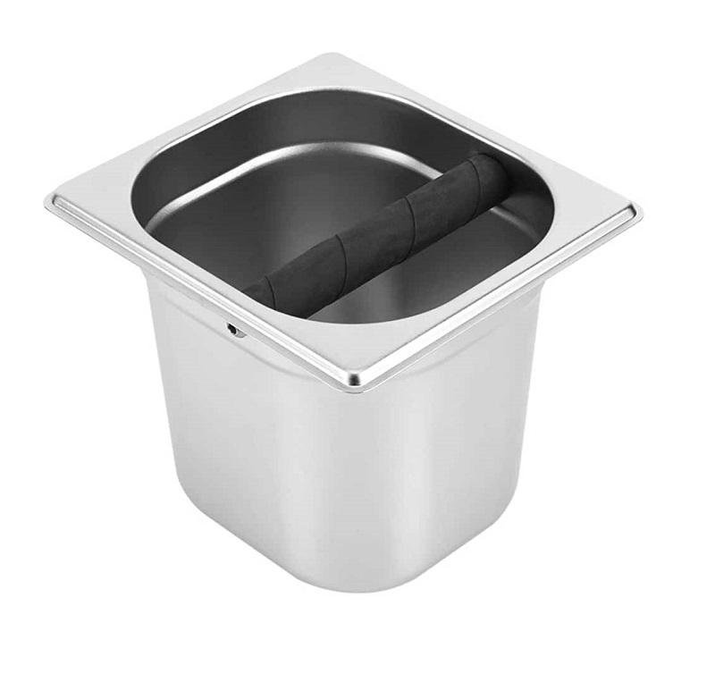 Нок-бокс металлический для кофейного жмыха 17,6*16,2*15 см. MGsteel  /1/24/ АКЦИЯ