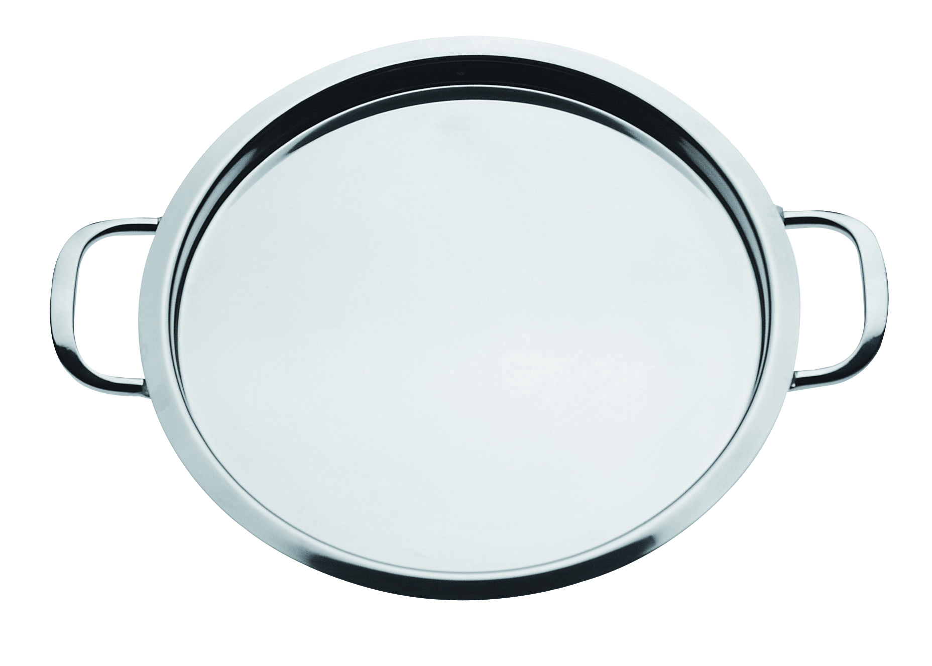 Поднос для подачи d=54 см. нерж. с ручками Abert /1/