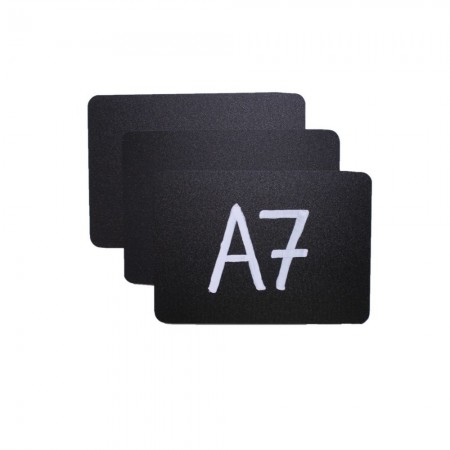 Ценник 105*74 мм. А7 меловой черный без подставки /1/ Ценник 105*74 мм. А7 меловой черный без подставки /1/