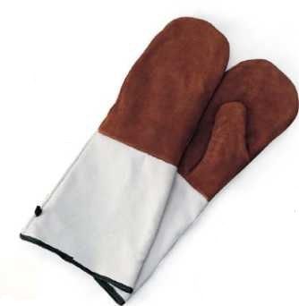 Рукавица термостойкая с 1-м выделенн. пальцем 42*14 см. (до +250°С) замша (1 пара) /1/ Рукавица термостойкая с 1-м выделенн. пальцем 42*14 см. (до +250°С) замша (1 пара) /1/