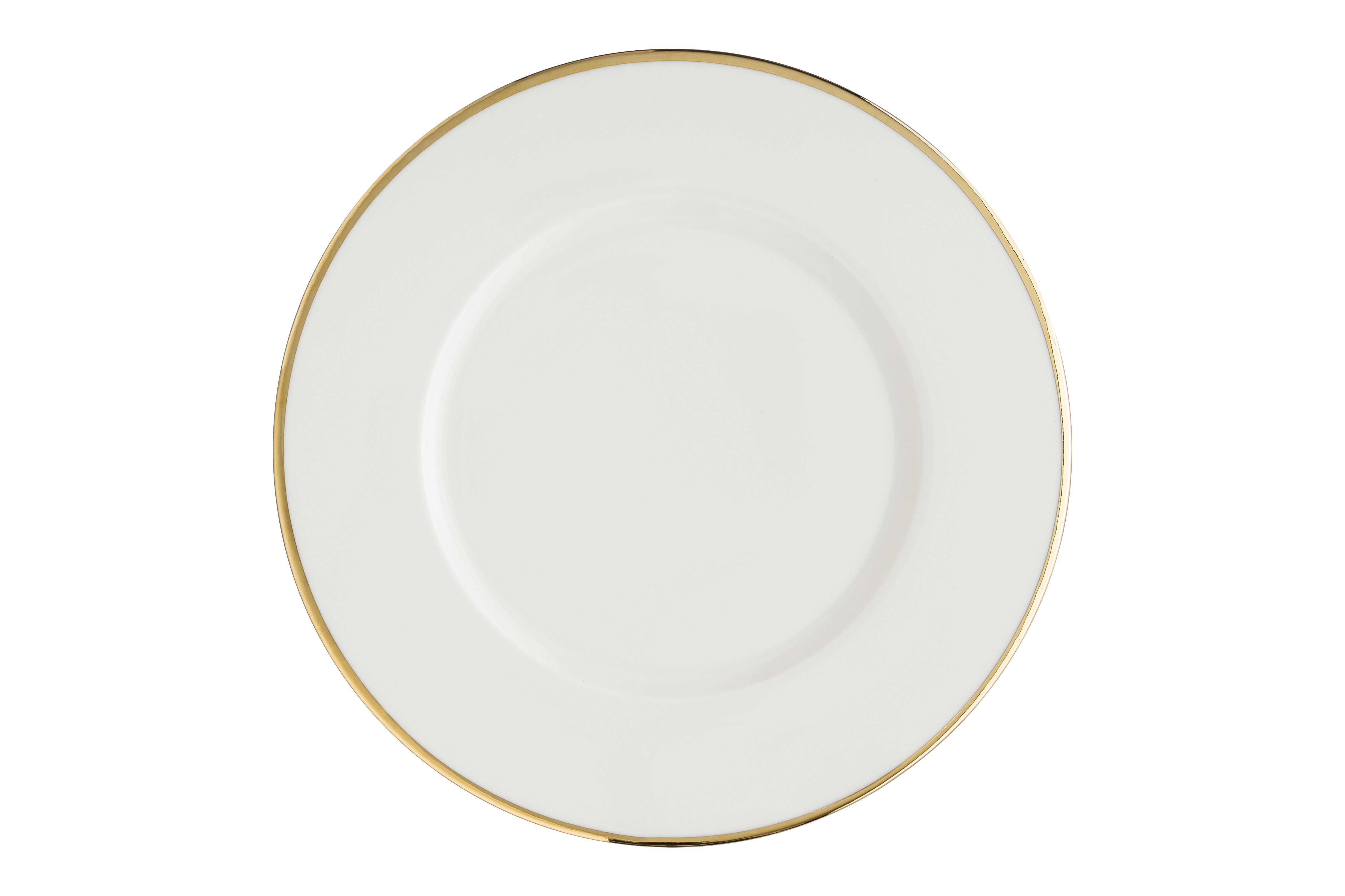 Тарелка d=280 мм. Золотая линия, форма Нит, тонкий край Bonna /1/6/336/