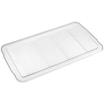 Крышка для емкости для столовых приборов 4 секции 54*30 см. прозрачная, п/п (емкость 15620, 76907) /1/12/ Крышка для емкости для столовых приборов 4 секции 54*30 см. прозрачная, п/п (емкость 15620, 76907) /1/12/
