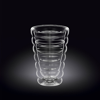 Стакан 300 мл. d=85 мм. h=135 мм. с двойными стенками Термостекло Wilmax /1/60/ Стакан 300 мл. d=85 мм. h=135 мм. с двойными стенками Термостекло Wilmax /1/60/