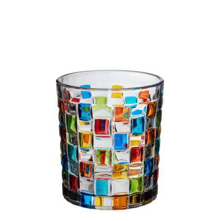 Олд Фэшн 260 мл. d=80 мм. h=89 мм. цветной Мозаик MGline /6/24/ Олд Фэшн 260 мл. d=80 мм. h=89 мм. цветной Мозаик MGline /6/24/