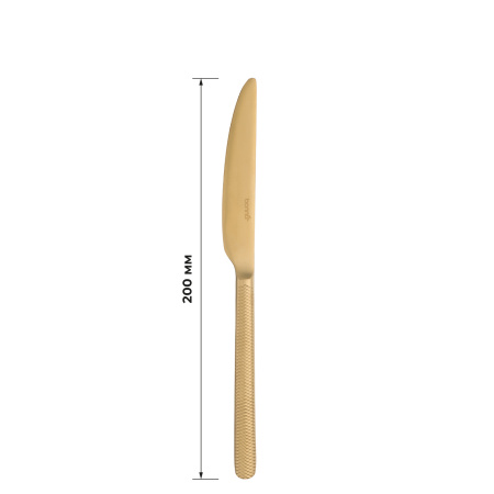 Нож десертный Иллюзион Золотой 18/10  2,5 мм 20 см. Bonna /12/