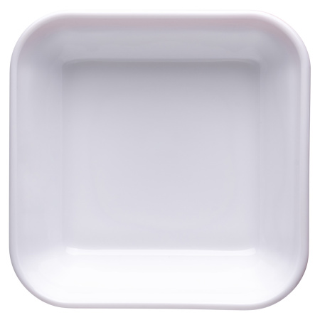 Салатник квадр. 110*110 мм. 200 мл. h=37 мм. оранж. край штабелир. Браш /1/6/24/