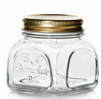 Банка для сыпучих прод.  300 мл. с метал. крышкой Хоммейд /1/24/960/ Банка для сыпучих прод.  300 мл. с метал. крышкой Хоммейд /1/24/960/
