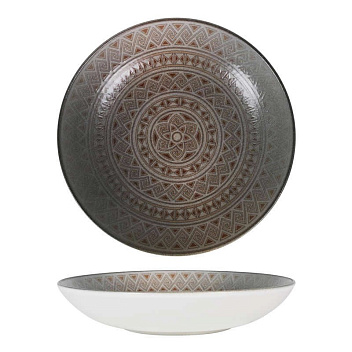 Тарелка d=230 мм. глубокая 1000 мл. h=45 мм. Дамаск, форма Банкет Bonna /1/6/ Тарелка d=230 мм. глубокая 1000 мл. h=45 мм. Дамаск, форма Банкет Bonna /1/6/