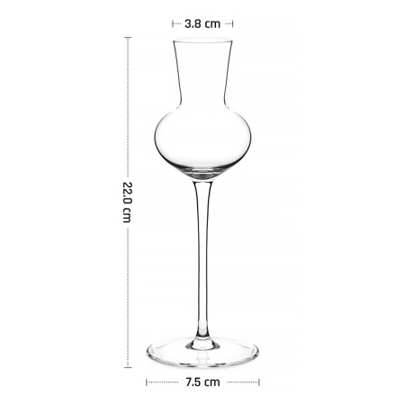 Рюмка для граппы 130 мл. d=38 мм. h=220 мм. хр.стекло MGline /6/24/