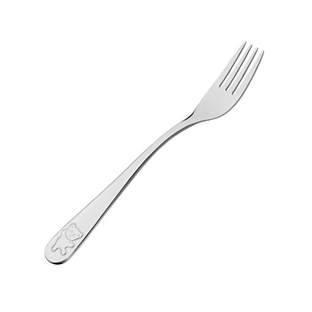 Вилка столовая детская Тедди 18/0  2,5 мм 16,5 см. MGsteel /12/ Вилка столовая детская Тедди 18/0  2,5 мм 16,5 см. MGsteel /12/