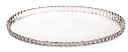 Блюдо для торта d=32 см. стекло, h=1,6 см. бортик вверх Патисери /1/6/228/360/ АКЦИЯ