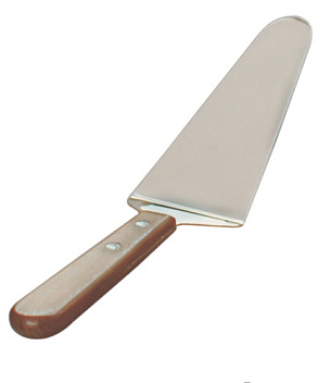 Лопатка 26 см. изогнутая раб. часть 12,5*6 см. нерж. с дерев. ручкой MGsteel /1/144/ Лопатка 26 см. изогнутая раб. часть 12,5*6 см. нерж. с дерев. ручкой MGsteel /1/144/