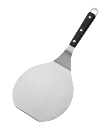 Лопатка 36 см. изогнутая раб.часть 17,5*16,5 см. нерж. широкая для котлет с пластик. ручкой, черная  /1/ Лопатка 36 см. изогнутая раб.часть 17,5*16,5 см. нерж. широкая для котлет с пластик. ручкой, черная  /1/