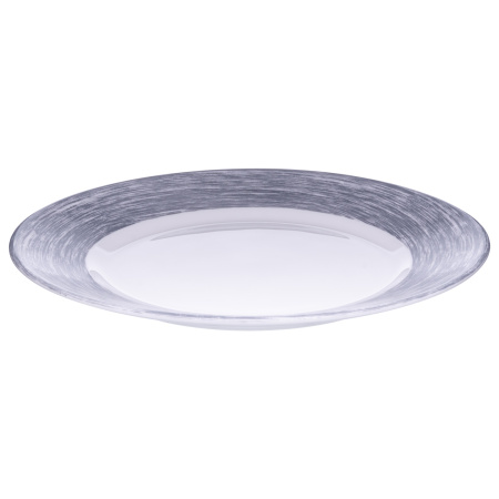 Тарелка d=254 мм. серый край Браш /1/6/24/