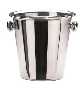 Ведро для шампанского  4,5 л. нерж. d=215/130 мм. h=210 мм. с ручками для 1-й бутылки Abert /1/ Ведро для шампанского  4,5 л. нерж. d=215/130 мм. h=210 мм. с ручками для 1-й бутылки Abert /1/
