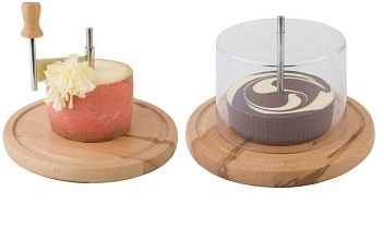 Нож для твердых сыров и шоколада d=22 см. на дерев. подставке с крышк. APS /1/8/ Нож для твердых сыров и шоколада d=22 см. на дерев. подставке с крышк. APS /1/8/