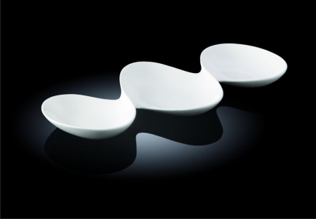 Менажница 3-х секц. d=135/165/135 мм. Wilmax /3/18/ Менажница 3-х секц. d=135/165/135 мм. Wilmax /3/18/