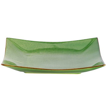 Тарелка квадратная 26,5*26,5 см. Киото Грин  /1/ Тарелка квадратная 26,5*26,5 см. Киото Грин  /1/