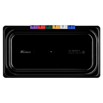 Крышка для гастроем. 1/3 п/п черная MGprof /1/6/