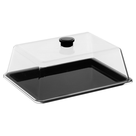 Крышка 27*21 см. h=9 см. поликарбонат, прозрачная (поднос 76859,76843,76851) GP /1/12/ ВДОХНОВЕНИЕ