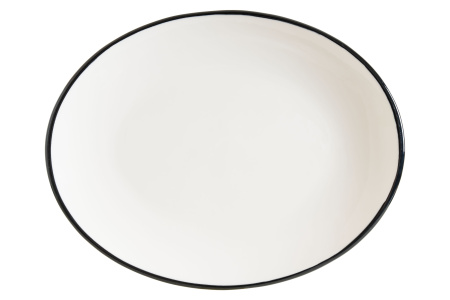 Блюдо овальное 310*240 мм. Линеа Черный, форма Мув Bonna /1/6/582/ Блюдо овальное 310*240 мм. Линеа Черный, форма Мув Bonna /1/6/582/