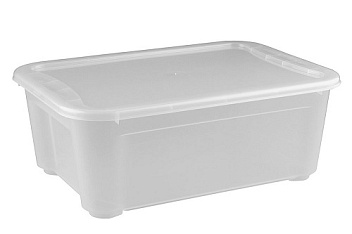 Контейнер для продуктов прямоуг. 16 л. 39*27,5*21,5 см. п/п Кристалл  /1/10/