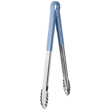 Щипцы универсальные 40 см. нерж. синяя ручка MGsteel /1/120/