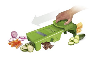 Мандолина (овощерезка) 32*13 см. с 1 насадкой и толкателем, нерж и пластик VB /1/ Мандолина (овощерезка) 32*13 см. с 1 насадкой и толкателем, нерж и пластик VB /1/