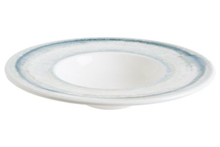 Тарелка для пасты d=280 мм.  400 мл. Ривус белая середина, форма Банкет Bonna /1/6/396/ Тарелка для пасты d=280 мм.  400 мл. Ривус белая середина, форма Банкет Bonna /1/6/396/