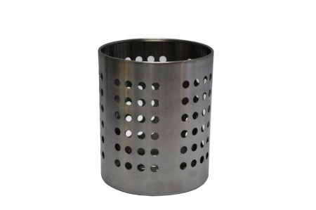 Подставка для столовых приборов (стакан) d=100 мм. h=125 мм. перфор. нерж. MGsteel /1/96/ Подставка для столовых приборов (стакан) d=100 мм. h=125 мм. перфор. нерж. MGsteel /1/96/