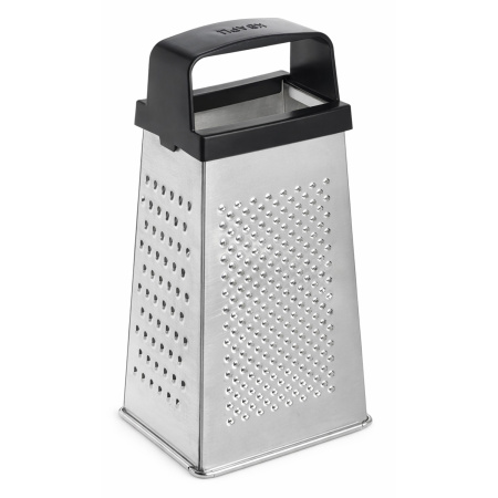 Терка 4-х гранная 22 см. белая жесть с пластик. ручкой /1/