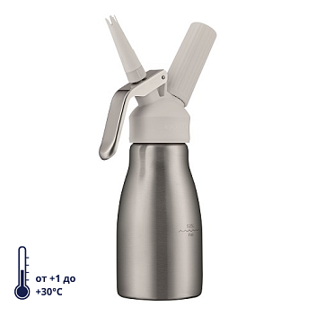 Сифон (кремер) для взбивания сливок 0,25 л. нерж/пластик STYLE KAYSER /1/6/ Сифон (кремер) для взбивания сливок 0,25 л. нерж/пластик STYLE KAYSER /1/6/