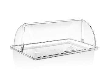 Крышка Roll-Top GN1/1 53*32,5 см. h=18,5 см. поликарбонат, прозрач. (поднос 76838,76846) GP/1/6/ Крышка Roll-Top GN1/1 53*32,5 см. h=18,5 см. поликарбонат, прозрач. (поднос 76838,76846) GP/1/6/