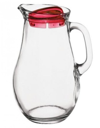 Кувшин 1,85 л. d=100 мм. h=240 мм. с красн. крышкой Бистро /6/108/ Кувшин 1,85 л. d=100 мм. h=240 мм. с красн. крышкой Бистро /6/108/
