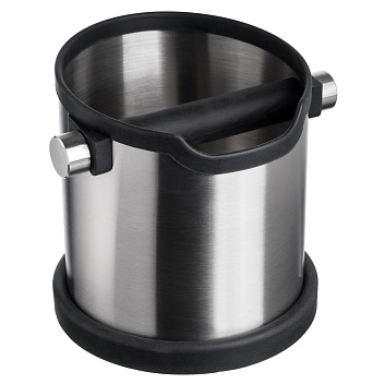 Нок-бокс для кофейного жмыха d=15 см. h=16 см. нерж. с силикон. подставкой MGprof /1/