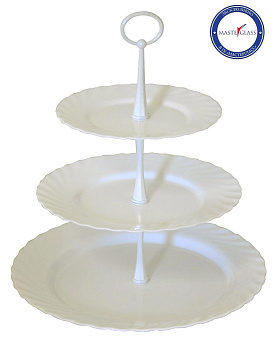 Этажерка 3-х ярусная d=19/24/31 см. h=35 см. Трианон NEW /1/  АКЦИЯ Этажерка 3-х ярусная d=19/24/31 см. h=35 см. Трианон NEW /1/  АКЦИЯ