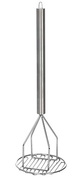 Картофелемялка 450 мм. 145*150 мм. нерж. ручка 30 см. /1/10/ Картофелемялка 450 мм. 145*150 мм. нерж. ручка 30 см. /1/10/