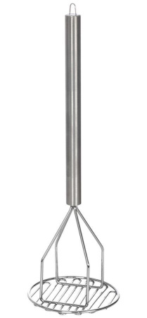 Картофелемялка 450 мм. 145*150 мм. нерж. ручка 30 см. /1/10/ Картофелемялка 450 мм. 145*150 мм. нерж. ручка 30 см. /1/10/