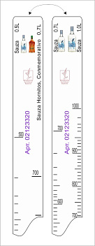 Линейка Sauza (0.5л./0.7л./1 л.)/ Hornitos (0.7л.) L=28 см. В=2 см. /1/ Линейка Sauza (0.5л./0.7л./1 л.)/ Hornitos (0.7л.) L=28 см. В=2 см. /1/