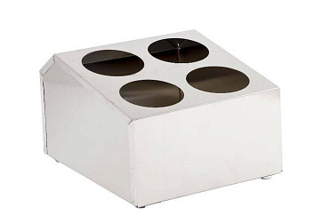 Органайзер для столовых приборов 4 стакана 30,5*16,5*19,5 см. нерж. MGsteel /1/6/ Органайзер для столовых приборов 4 стакана 30,5*16,5*19,5 см. нерж. MGsteel /1/6/