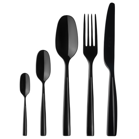 Ложка столовая Инфинито Блэк 18/10  3 мм 21 см. Pinti /12/ АКЦИЯ