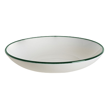 Тарелка d=250 мм. глубокая 1300 мл. h=50 мм. Линеа Зеленый, форма Банкет Bonna /1/6/1152/