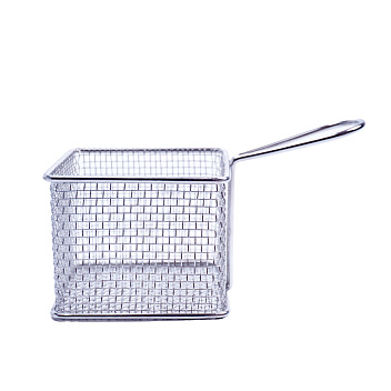 Корзинка для подачи квадратная 100*100 мм. h=80 мм. 700 мл. нерж. MGsteel /1/6/72/ Корзинка для подачи квадратная 100*100 мм. h=80 мм. 700 мл. нерж. MGsteel /1/6/72/