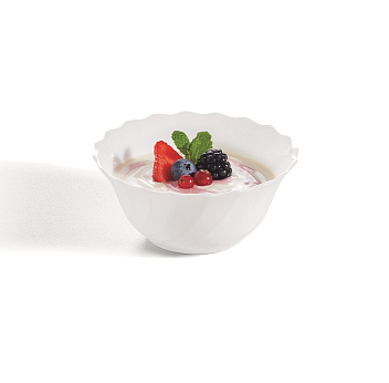 Салатник d=125 мм. 300 мл. h=55 мм. Трианон волнистый край /6/36/3024/ Салатник d=125 мм. 300 мл. h=55 мм. Трианон волнистый край /6/36/3024/