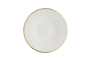Блюдце d=160 мм. Золотая линия, форма Нит Bonna /1/6/1848/